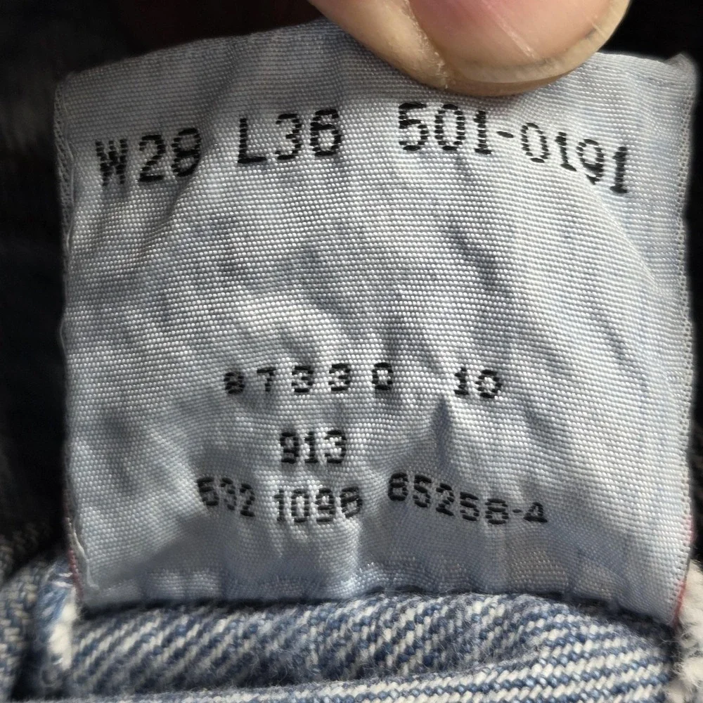 Levis hem according measure